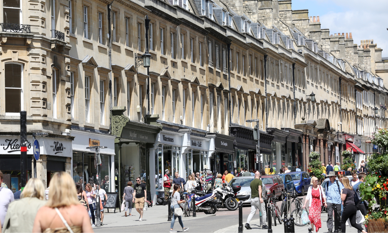 Milsom Street in Bath